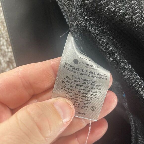 Amazon Shorts Mens Extra Large Black Employee Uniform Cargo Pockets Logo Work - Picture 10 of 11